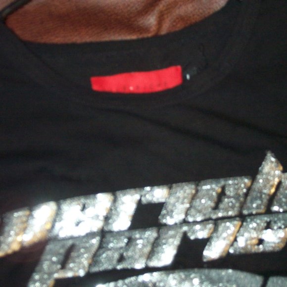 VIE+RICHE PARIS Color-Block Silver Sequin T-shirt - Picture 8 of 8